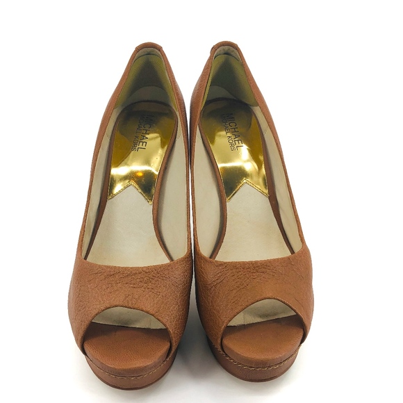 Michael Kors Josie Peep Toe Platform Heels - Picture 6 of 8